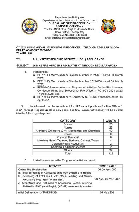 bfp region 5 recruitment 2024|BFP 5 .